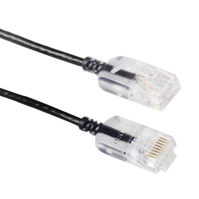 Rame nudo puro esile 10G 30AWG del cavo di toppa di funzionamento Cat6a di Snagless RJ45 UTP