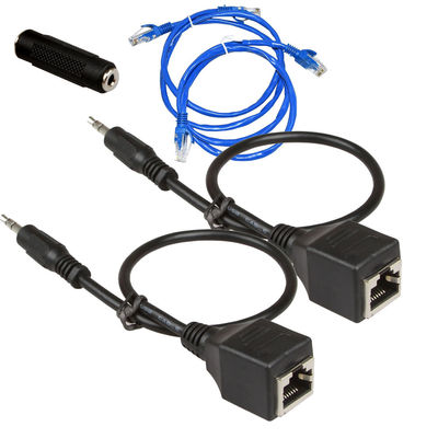 3.5mm 1/8&quot; maschio su ordinazione delle Assemblee RJ45 del cavo a Cat5 femminile Cat6