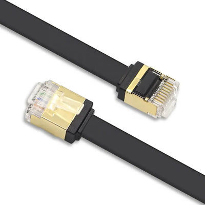 Rivestimento piano ultra sottile della rete Cat5e CAT6 LSZH del cavo di toppa di RJ45 Cat7