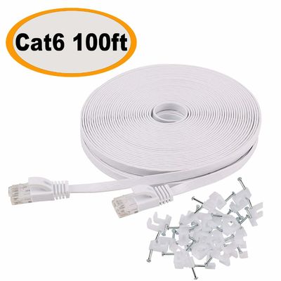 Bene durevole piano esile dell'interno all'aperto di Ft 10Gbps del cavo di toppa Cat6 100