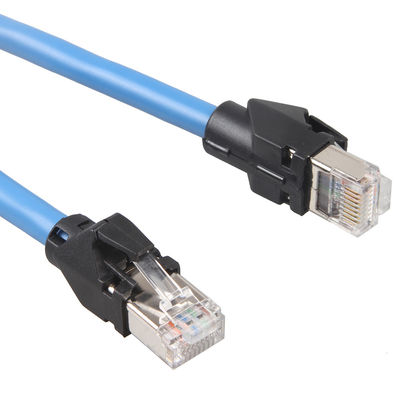 Cavo di Ethernet di Cat6a S/FTP 6 piedi di RJ45 della rete del cavo della toppa di resistenza industriale di cavo a catena della rete