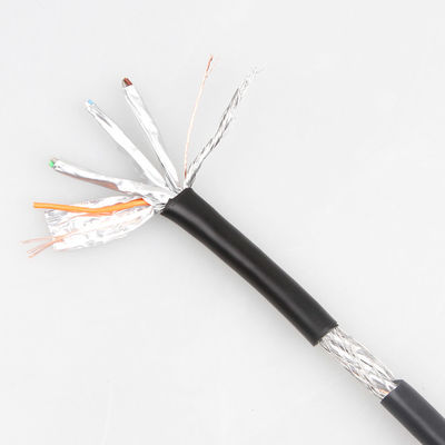 Cavo S/FTP 40Gbps 2000MHZ della toppa dell'OEM Gigabit Ethernet Cat8 pratico