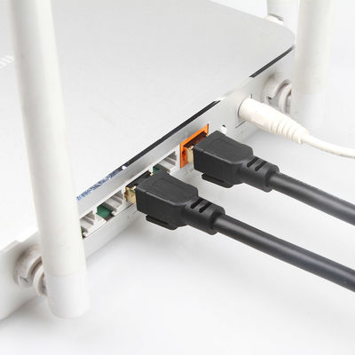 Cavo S/FTP 40Gbps 2000MHZ della toppa dell'OEM Gigabit Ethernet Cat8 pratico