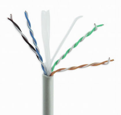 Cavo solido grigio CCA Cat6a, cavo ad alta velocità 10Gbps Cat6a UTP
