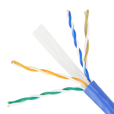 Ethernet di rame pura Cat6 Lan Cable 1000 Ft di CU 4 ACCOPPIA 23AWG 0.57mm per dell'interno