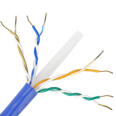 Ethernet di rame pura Cat6 Lan Cable 1000 Ft di CU 4 ACCOPPIA 23AWG 0.57mm per dell'interno