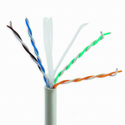 Gatto dell'interno 6, CU di Grey Patch Cord UTP 4 paia del cavo di rame puro di 0.55mm LSZH CAT6