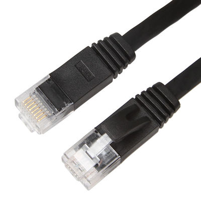 Cavo piano stabile resistente alle intemperie della rete internet, cavo della toppa del gatto nero 6 del computer