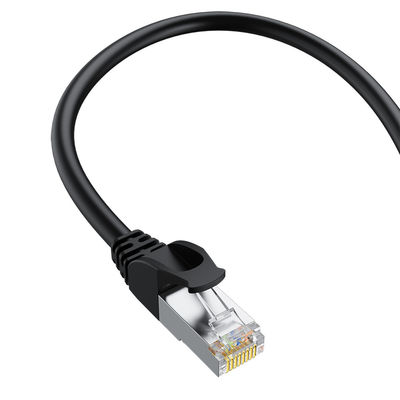Cavo patch SFTP Cat6 nero Connettore RJ45 in rame puro 24AWG con doppia schermatura