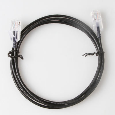 Rame nudo puro esile 10G 30AWG del cavo di toppa di funzionamento Cat6a di Snagless RJ45 UTP