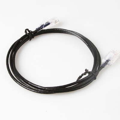 Rame nudo puro esile 10G 30AWG del cavo di toppa di funzionamento Cat6a di Snagless RJ45 UTP