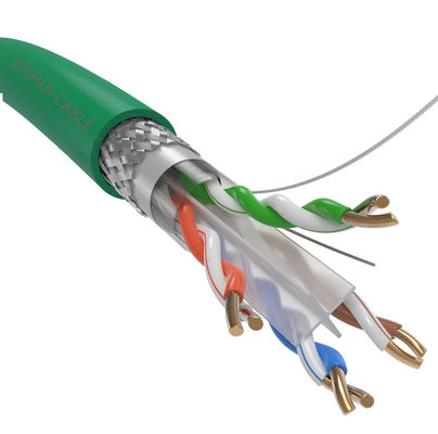 4 paia di 23AWG 550Mhz RJ45 Cat6a del cavo del ftp, doppia Ethernet Cat6a del cavo dello schermo