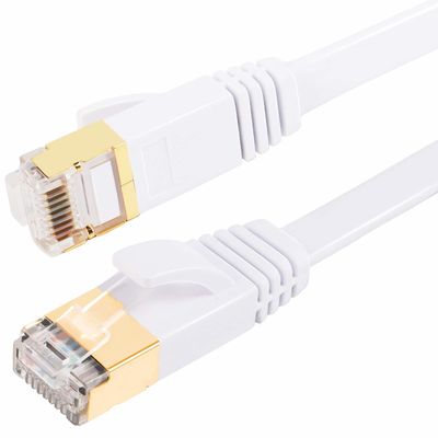 Cavo patch Ethernet piatto Cat7 SFTP schermato multiuso colore bianco