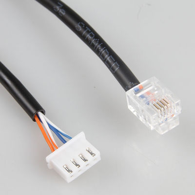 Cablaggio industriale stabile del cavo del CE, RJ11 6P4C al cavo di toppa del telefono di XH2.54 4P