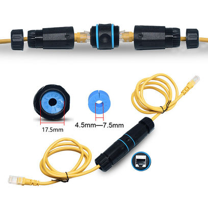 IP68 connettore impermeabile in-linea all'aperto CAT6 STP femminile alla femmina