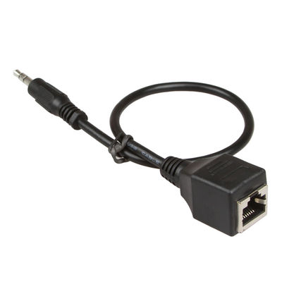 3.5mm 1/8&quot; maschio su ordinazione delle Assemblee RJ45 del cavo a Cat5 femminile Cat6