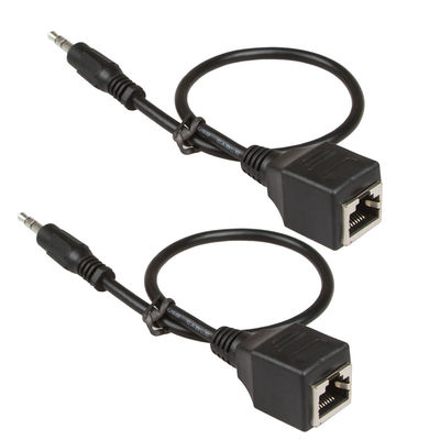 3.5mm 1/8&quot; maschio su ordinazione delle Assemblee RJ45 del cavo a Cat5 femminile Cat6