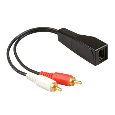 Stereotipia su ordinazione 2 RCA delle Assemblee del cavo di Cat7 Cat8 al rame nudo stereo di 2 RCA
