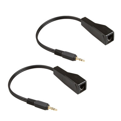 Assemblee su ordinazione del cavo di Cat5 Cat6 3.5mm stereo all'audio riempitivo femminile RJ45