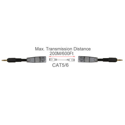 Assemblee su ordinazione del cavo di Cat5 Cat6 3.5mm stereo all'audio riempitivo femminile RJ45