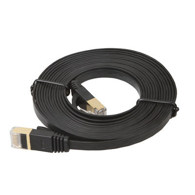 Cavi LAN Ethernet Cat6 UTP colore nero piatto corto per computer