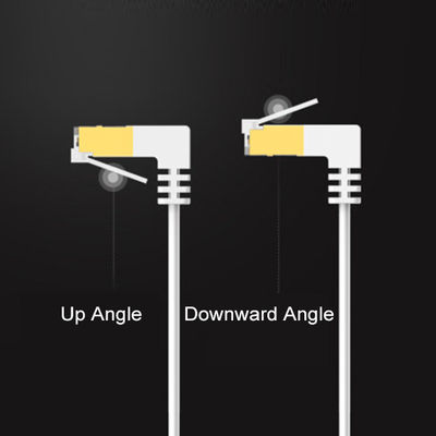 Bene durevole piano del cavo della toppa dell'OEM Cat6 un angolo gradi di 270 - di 90 gradi