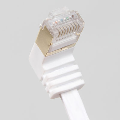Cavo Ethernet Cat6 piatto bianco stabile, pratico cavo Gigabit Ethernet