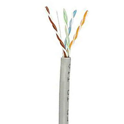 Cat6a 1000 rivestimento di rame solido del PVC 500Mzh LSZH di Lan Cables 23AWG 0.58mm di Ethernet di Ft