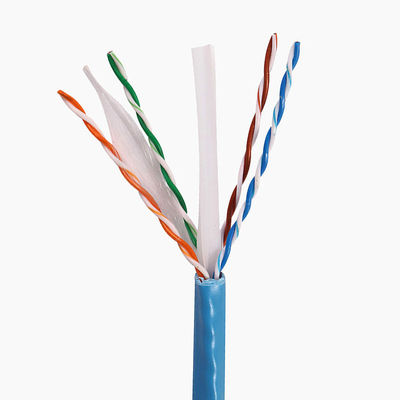 Cat6a 1000 rivestimento di rame solido del PVC 500Mzh LSZH di Lan Cables 23AWG 0.58mm di Ethernet di Ft