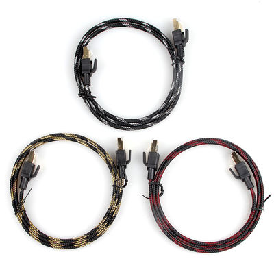 Nylon del cavo di toppa di Ethernet Cat7 del computer intrecciato per il router del modem del computer portatile del PC