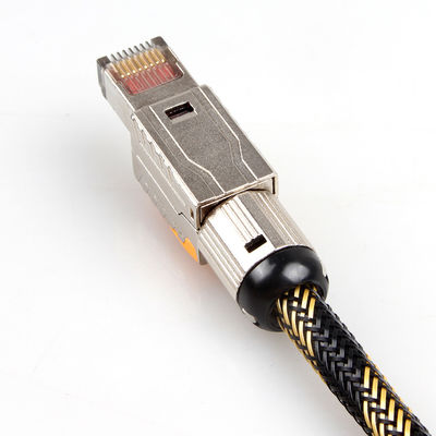 Il doppio ha protetto il cavo solido di Ethernet del gatto 8, S/FTP 22AWG cavo della rete da 40 gigabit