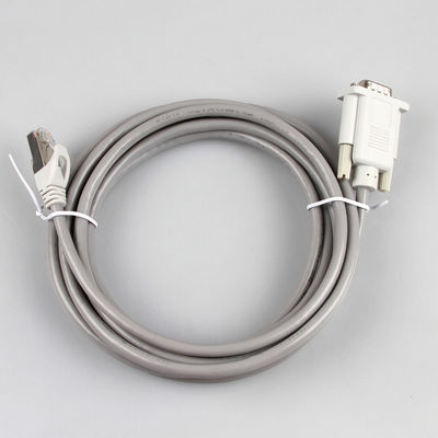 Cablaggio industriale 26AWG 8P8C RJ45 del cavo di Ethernet di CAT5E a DB9 Gray Color femminile