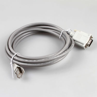 Cablaggio industriale 26AWG 8P8C RJ45 del cavo di Ethernet di CAT5E a DB9 Gray Color femminile