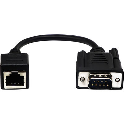 Cat5 Cat6 RJ45 a cavo RS232, DB9 9 Pin Industrial Ethernet Cable Assemblies