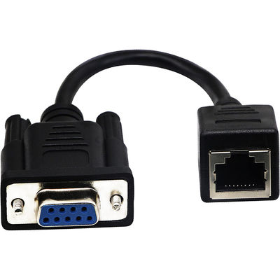 Cat5 Cat6 RJ45 a cavo RS232, DB9 9 Pin Industrial Ethernet Cable Assemblies