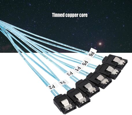 Il cavo femminile del separatore sfrutta il cavo 6Gbps SATA III HDD 7pin a 7pin per il server