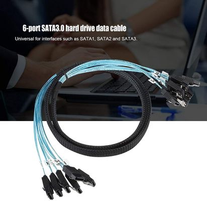 Il cavo femminile del separatore sfrutta il cavo 6Gbps SATA III HDD 7pin a 7pin per il server
