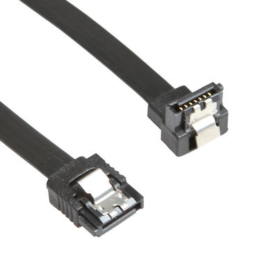 Cavo elettrico a 12 pollici di SATA 3 di dati un angolo retto da 90 gradi con la chiusura del fermo a chiave