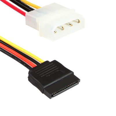 Separatore femminile maschio Molex 4 Pin Durable del cavo di disco rigido di Y SATA