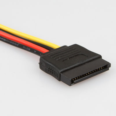 Separatore femminile maschio Molex 4 Pin Durable del cavo di disco rigido di Y SATA