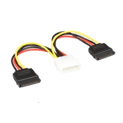 Il cavo di potere dell'OEM SATA sfrutta il cavo SATA 1 - 2 4 Pin Molex Connecter To 2