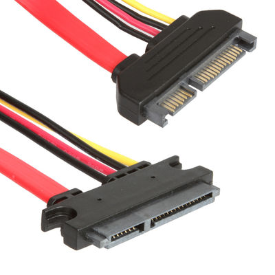 Cavo stabile per HDD, maschio di SATA 3 di estensione al Pin SATA della femmina 7+15 3,0 6gbps