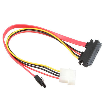 Il cablaggio del cavo di dati di ROHS SATA III cabla SATA 7+15Pin 22 Pin To SATA 7Pin+4Pin