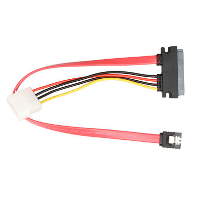 Il cablaggio del cavo di dati di ROHS SATA III cabla SATA 7+15Pin 22 Pin To SATA 7Pin+4Pin