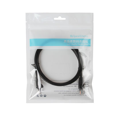 Cavo nero del cavo di toppa del ftp Cat5e del CCA UTP con il connettore maschio RJ45