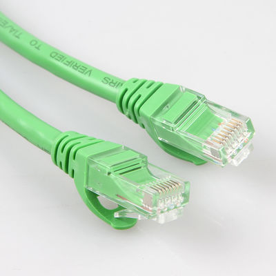 La rete verde pratica cabla lo schermo di lunghezza i 10m 30m 50m UTP di Cat6a