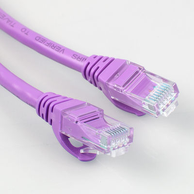 Isolamento porpora dell'HDPE del cavo di toppa di Rj45 Cat6a per l'esposizione di LED della rete