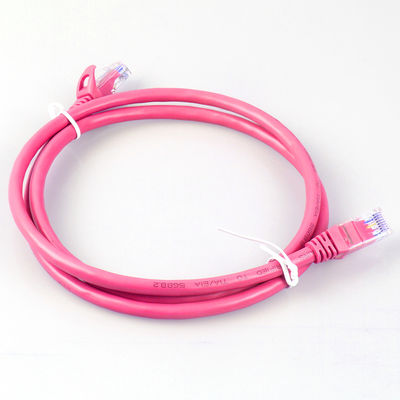 26AWG cavo di toppa del ftp UTP Cat6a 4 paia di colore rosso multiuso