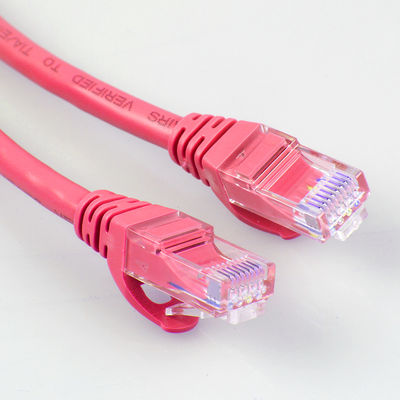 26AWG cavo di toppa del ftp UTP Cat6a 4 paia di colore rosso multiuso