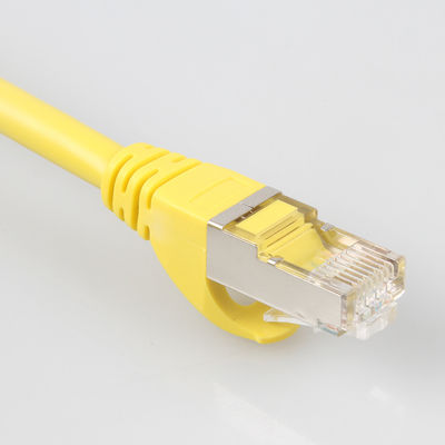 Cavo all'aperto giallo Cat7 SSTP, pratico cavo di toppa 26AWG LSZH